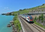 RABe 511 113 als RE nach Vevey am 16.06.2014 bei St. Saphorin.