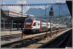 RE5074 nach Zürich HB mit 511 017 in Chur. (06.06.2015)