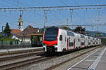 RABe 512 015-4 KISS durchfährt am 12.08.2024 den Bahnhof Rupperswil.