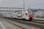 RABe 512 014-7 KISS durchfährt am 17.02.2025 den Bahnhof Rupperswil.