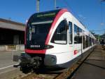 SBB - Triebwagen RABe 520 015-9 im Bahnhof von Lenzburg am 08.09.2008