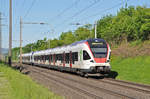 RABe 521 018,auf der S1, fährt zum Bahnhof Kaiseraugst. Die Aufnahme stammt vom 16.05.2017.