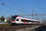 RABe 521 004, auf der S3 fährt Richtung Bahnhof Pratteln. Die Aufnahme stammt vom 30.09.2020. 