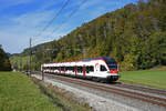 RABe 521 016, auf der S3, fährt Richtung Bahnhof Tecknau.