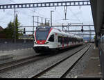 SBB - Triebzug RABe 521 021 bei der einfahrt im Bahnhof Wohlen am 24.04.2022