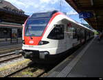 SBB - Triebzug RABe 521 025-2 im Bhf. Brugg am 2024.05.18