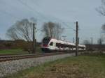 RABe 521 005 der Regio S-Bahn Basel als SBB 79830 Konstanz - Engen kurz vor Radolfzell. 03.04.10