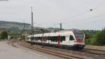 RABe 521 201-9 und 521 209-7 als SBB87693 (Engen-Konstanz) in Welschingen 17.7.l3