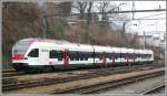 Ein vierteiliger SBB Flirt fr die Seehas Strecke Konstanz - Engen. Rorschach 15.01.2007