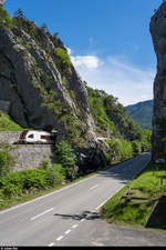 SBB RABe 522 210 am 30. Mai 2020 als RE Biel - Delle zwischen Moutier und Roches BE in den beiden Tunneln Moutier 2 und 3.