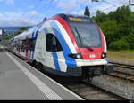 SBB - Triebzug RABe 522 224-0 im Bahnhof La Plaine am 2024.07.22