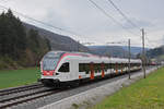 RABe 523 036, auf der S3, fährt Richtung Bahnhof Gelterkinden.