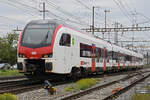 RABe 523 114-0 durchfährt am 16.09.2024 den Bahnhof Pratteln.