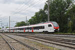 RABe 523 506-9 Mouette fährt am 20.06.2024 Richtung Bahnhof Rheinfelden.