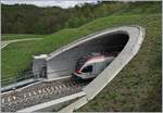Der TILO RABe 524 013, unterwegs als S40 von Varese nach Como, verschwindet im 970 Meter langen Bevera Tunnel.
