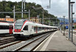 RABe 524 108 und RABe 524 012 (Stadler FLIRT) der TILO SA (SBB/TRENORD S.r.l.) als R 25162 (R10) von Como S.