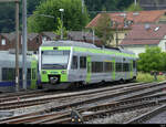 BLS - Triebzug RABe 525 034 abgestellt im Bahnhofsareal von Burgdorf am 05.06.2022
