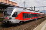526 048, ein vierteiliger Flirt der schweizerischen Südostbahn, in St. Margrethen (30.4.16).
