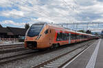 RABe 526 208 Traverso der SOB durchfährt am 10.06.2024 den Bahnhof Rupperswil.
