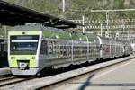 BLS Nina RABe 525 005  Menznau  mit Kamblyzug RABe 535 115  Trubschachen 2  und dem RABe 535 111 als RE aus Domodossola, am 14.4.20 bei der Einfahrt in Brig.