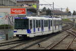 tl M1 - Triebwagen Be 4/9 558 214 bei der einfahrt in den Bahnhof Renens am 2024.11.30