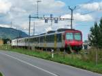 SBB - Nachschuss eines NPZ Regio unterwegs Cornaux am 09.08.2008