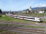 SBB - RBDe 4/4 560 231-3 abgestellt im Depotareal in Biel am 28.03.2017