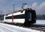 RBDe 560 SBB-Domino in Deitingen bei herrlichem Winterwetter als Solo-Triebwagen unterwegs am 29.