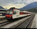 SBB / RegionAlps - RBDe 4/4  560 411-1 abgestellt im Bhf. Brig am 2024.08.17