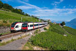 08.07.2024: SBB RABe 523 024 und RBDe 560 267 / Bossière