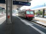 Regio nach Sion steht am 19.8.2007 in Visp