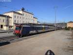 RBDe 561 003-5 (ex RBDe 560 133-1 ''Riehen'') schiebt am 29.11.2011 in Porrentruy den RE 2675 nach Delle. Dank dem Umstand dass dieser NPZ verkehrt herum stand, konnte man auch den Triebwagen in mehr oder weniger gutem Licht fotografieren.