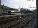 Regio mit schiebendem RBDe 561 001 verlsst Baden in Richtung Olten am 5.11.06