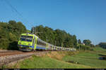 [Archiv] Am 30.08.2019 ist BLS Zusatzsteuerwagen Bt 943 und ein mir unbekannter RBDe 565 als S4 15422 von Langnau i.E.