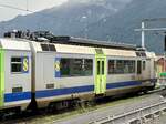 Der ausrangierte RBDe 565 722 der am 12.9.24 bei Interlaken Ost abgestellt ist.