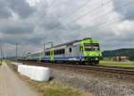 RBDe 565 734 als S3 nach Belp am 27.08.2013 bei Mnchenbuchsee.