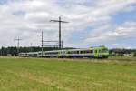 RBDe 565 mit dem führendem ABt 981 als S4 15439 bei Einfahrt in Lyssach, 15.06.2014.