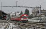 Hier endet oder beginnt, je nach Standpunkt die Eisenbahn in der Schweiz: Bonfol.