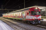 Bt 922-4 (mit RBDe 566 222-6) wartet in Porrentruy auf die Abfahrt, aufgenommen am 06.01.2022.