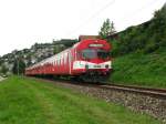 RBDe 566 oberhalb von Konolfingen am 16.08.2010