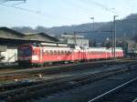 Hier sonnt sich ein RBDe566 der BLS am 12.2.