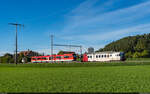Stadler RBDe 567 173 & MGB ABeh 8/12 301 / Ostermundigen, 12. September 2022<br>
Auslieferung des ersten  Orion  für die Matterhorn-Gotthard-Bahn