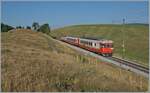 Einer der letzten Einätze im Regelbetrieb des TRAVYS RBDe 567 174 (94 85 7567 174-8)  Fleurier , hier kurz nach Charbonnières auf dem Weg nach Le Brassus.