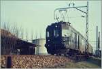 Der SBB BDe 4/4 1631 mit dem Regionalzug 6480 von Zofingen nach Aarau (via Suhr) kurz nach der Abfahrt in Zofingen. 
3. März 1985