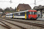 Oensingen-Balstal-Bahn/OeBB.
DSF-RBe 540 074-2, ehemals OeBB/SBB mit unpassendem Steuerwagen als Testzug bei der Emmentalbahn in Sumiswald-Grünen am 3. März 2021.
Der Fotostandort wurde mit für diese einmalige Aufnahme bewilligt.
Foto: Walter Ruetsch