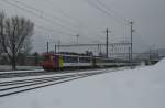 Ersatz IC 569 (der Pendel verkehrte 2x Zrich-Chur und zurck) bei Durchfahrt in Weesen.