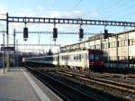 SBB - Ersatzzug Bern - Zürich mit RBe 4/4 unterwegs in Burgdorf am 05.01.2014