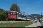 Die beiden abwechslungsweise am Reservependel der Oensingen-Balsthal-Bahn hängenden Triebwagen sind seit Ende 2014 die letzten RBe 540 im Personenverkehr.