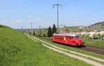 SBB Historic RAe 2/4 Nr. 1001 unterwegs am  21. April 2018 auf Extrafahrt von (Olten via) Jona nach Schaffhausen bei Eglisau. 