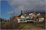 Ein CEV MVR GTW Be 2/6 Serie 7000 ist bei Planchamp auf dem Weg nach Montreux.